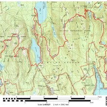 Acadia Mountain Marathon course map