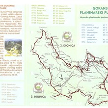 Goranski planinarski put (Croatia) map