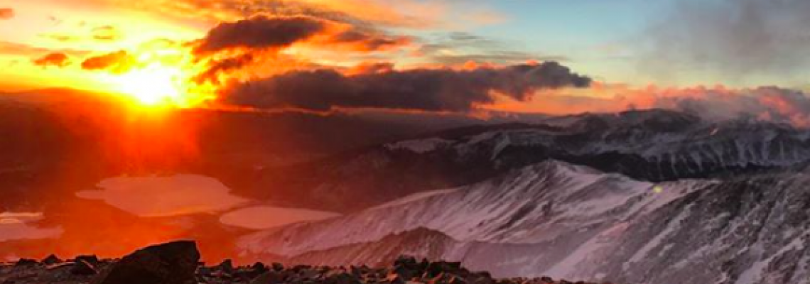 Sunrise from the highest mountain in Colorado.  All photo's courtesy Andrew Hamilton.