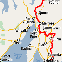Heysen Trail overview map