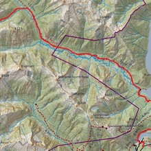 Luna Peak route map by Eric Glibertson