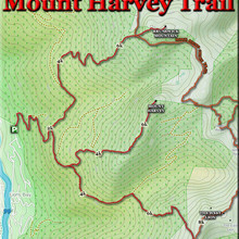 West Lion, Mt Harvey & Brunswick Mtn trail map