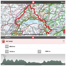 Tour de Vaud, map by Loïc Gerber