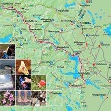 Norge på tvers Route Map