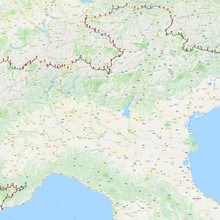 Via Alpina map