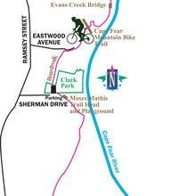 Cape Fear River Trail map