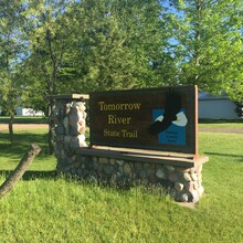 Tomorrow River Trail sign