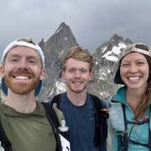 Caleb Hackett, Isaac Porter, Amanda Lopez - Teewinot Mountain, East Face (WY)