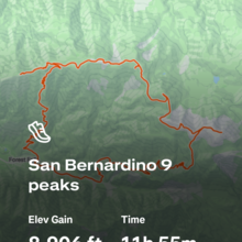 Cindy Gonzalez, Melissa Perez, Jose Montellano - San Bernardino 9 Peaks Traverse (CA)