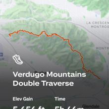 Cindy Gonzalez, Jose Montellano - Verdugo Mountains Traverse (CA)
