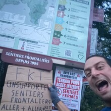 André Lafortune - La Grande Traversée des Sentiers frontaliers - SF1 - Chartierville à Woburn (QC, Canada)