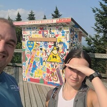 Philip Bernier, Mirella Brouillard - Mont Orford Uphill via Grande Coulée (QC, Canada)