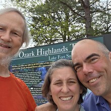 Ferrell Moultrie, Josh Granderson, Elizabeth Granderson - Ozark Highlands Trail (AR 325mi route per OHTA)