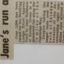 Jane Robinson - Cumbria Way (United Kingdom)