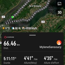 Mylène Sansoucy - Tour de l'Île d'Orléans (QC, Canada)