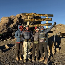 Lindsey Churchill (aka Bell), Kelly Saunders, Dagne Taylor, Stuart Holmes, Joseph Mrope, Gaudence Lekule, Victor Oisso, Razack Buu - Kilimanjaro (Tanzania)