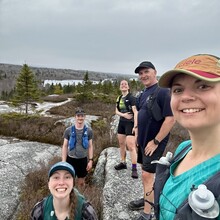 Robyn Wright, Emily Davenport, Carolane Pitre, Rob Clarke, Luc Doucet - Bluff Wilderness Hiking Trail (NS, Canada)