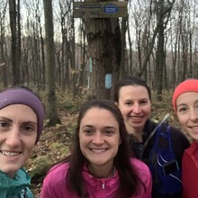 Sarah (Ports) Connor, Ellen Beth, Brittany Telke, Julie Fraysier - Mattatuck Trail (CT)