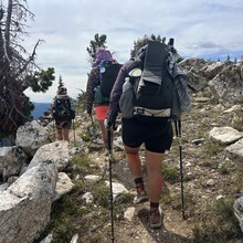 Christine Bianchi, Kelsey Johansen, Colton Kasper, Rachel Szemenyei, Masen Armel, Shannon Dowell, Tony Roy - Gallatin Crest Trail (MT)