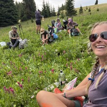 Christine Bianchi, Kelsey Johansen, Colton Kasper, Rachel Szemenyei, Masen Armel, Shannon Dowell, Tony Roy - Gallatin Crest Trail (MT)
