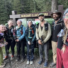Christine Bianchi, Kelsey Johansen, Colton Kasper, Rachel Szemenyei, Masen Armel, Shannon Dowell, Tony Roy - Gallatin Crest Trail (MT)