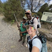 Kelly Halpin, Simon Mtuy - Mt Meru (Tanzania)