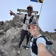 Kelly Halpin, Simon Mtuy - Mt Meru (Tanzania)