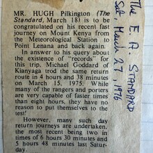 Mike Goddard - "Mt Kenya" (Point Lenana) (Kenya)