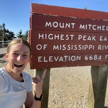 Katie Carbiener - Mt Mitchell (NC)
