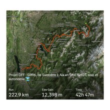  - GR96 Samoëns - Aix-les-Bains (France)