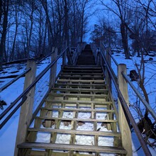 Aly Lipari - Mt Baldhead Stairs Vertical K (MI)