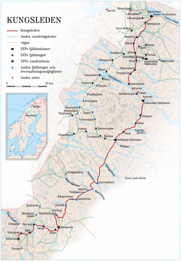 kungsleden google maps