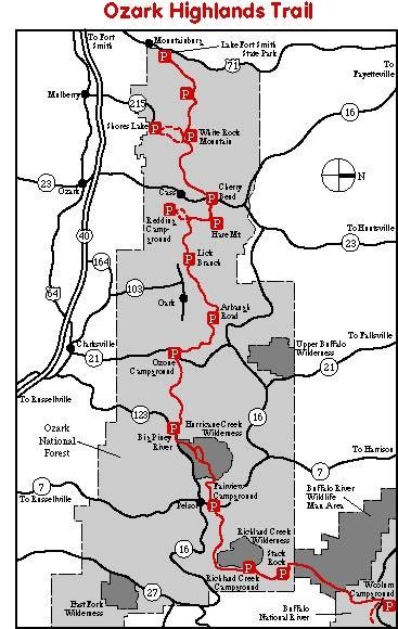 Ozark Trail Map
