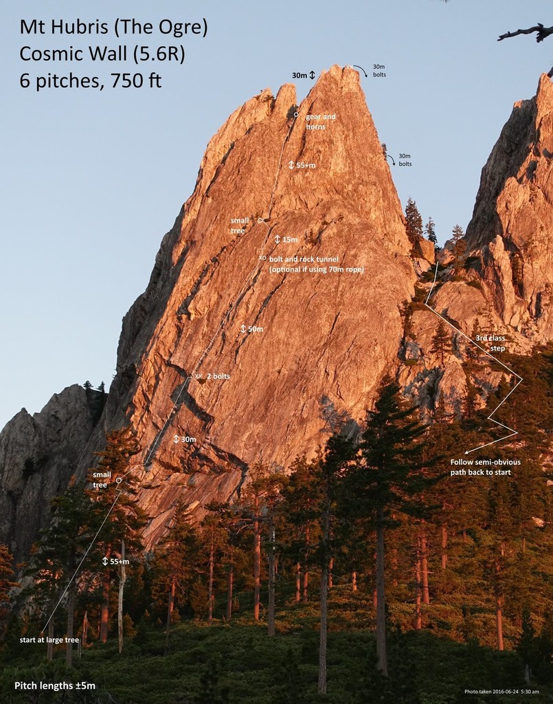 Cosmic Wall, Mt Hubris (CA) Fastest Known Time