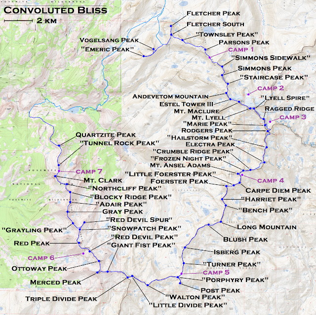 Convoluted Bliss - Merced River Drainage Ridge Traverse (CA) | Fastest ...