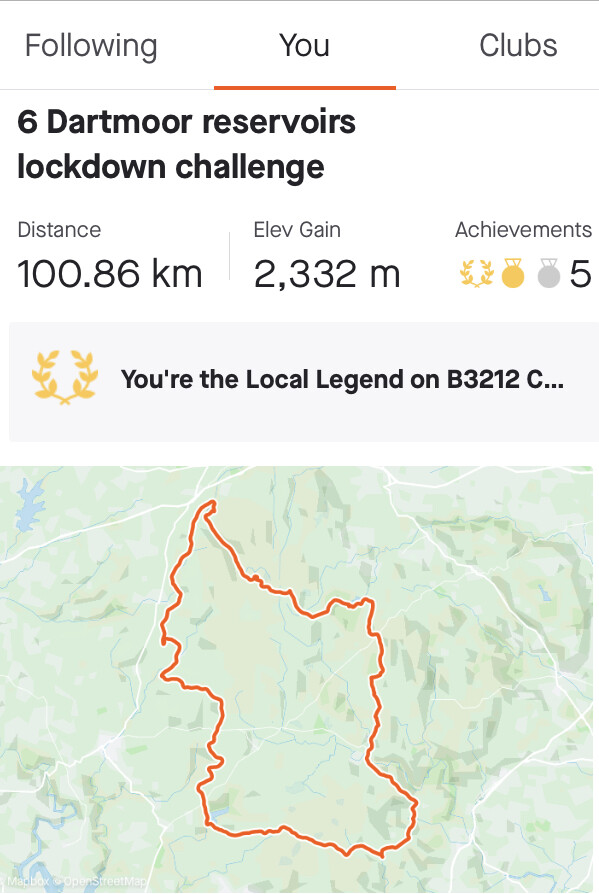 Dartmoor 6 Reservoirs (United Kingdom) Fastest Known Time