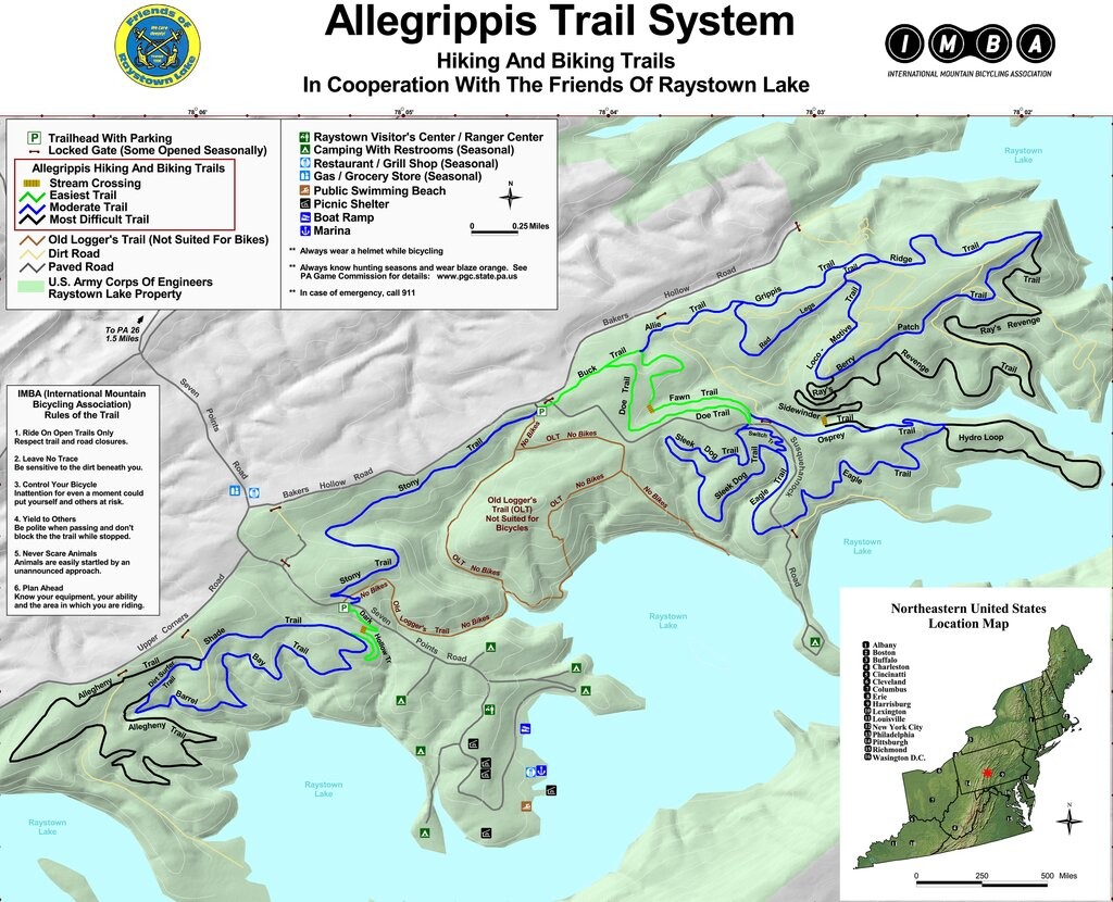 Allegrippis trail system new arrivals