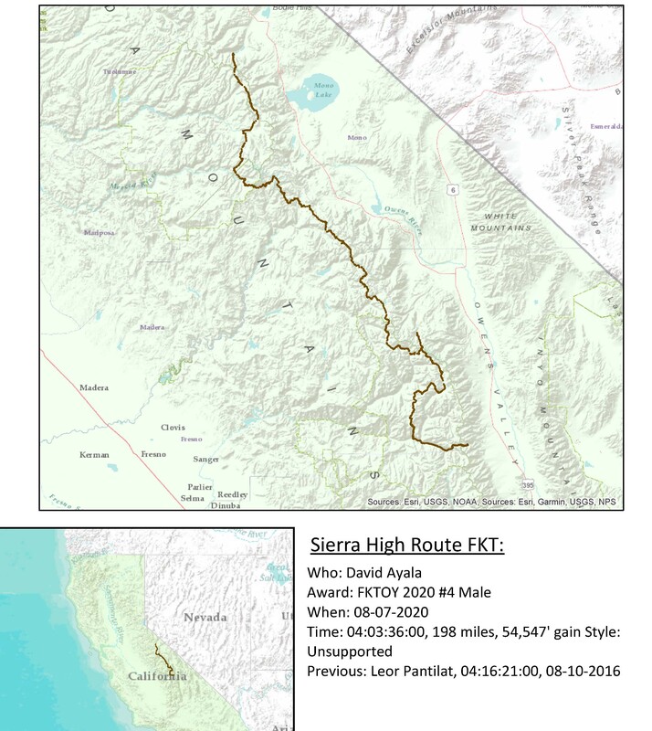 Sierra High Route FKTOY