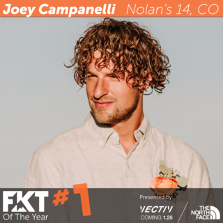 Joey Campanelli - #1 Male - FKT of the Year - 2020 North America