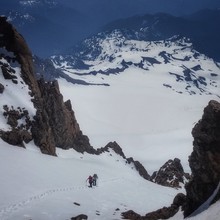 Stuke Sowle, McKenzie Johnson, Reid Pitman, Arya Jonathan Farahani / Little Tahoma (Fryingpan/Whitman Glacier Route) FKT