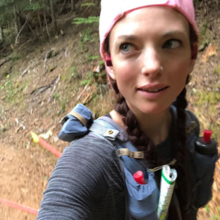 Candice Burt Wonderland Trail FKT selfie