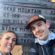 Elise Mordos and John Breznicky  / Suffern - Bear Mountain Trail FKT