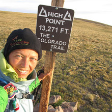 Olga King on the Colorado Trail