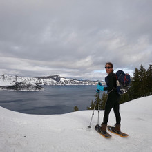  Christof Teuscher and Danielle Snyder / Crater Lake circumnavigation FKT